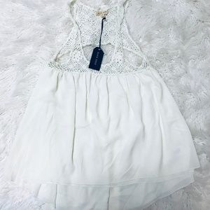 NWT Flowy White Tank